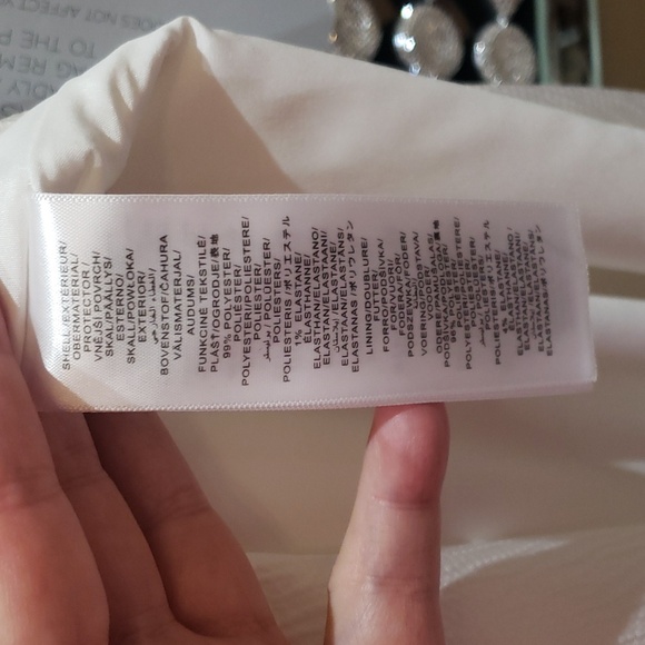 Nwt Aidan Mattox Ivory Feather Dress Size 14 - Picture 9 of 12